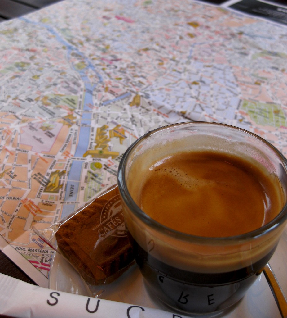 Kaffepaus i Paris