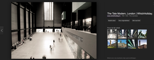Tate Modern är en supercool byggnad. Bildkälla: WhichHoliday 