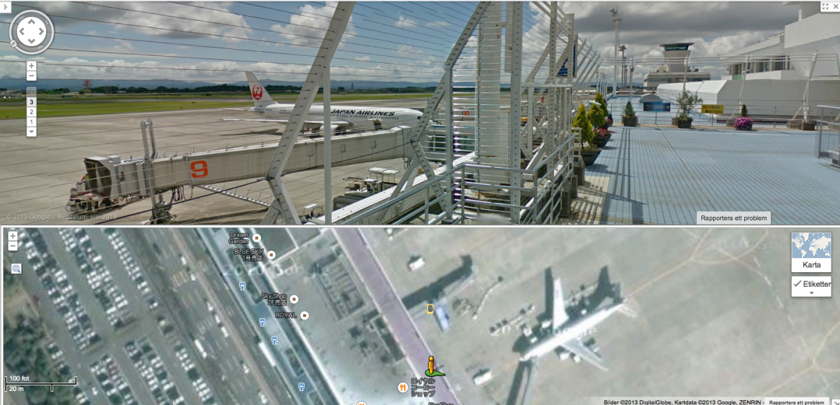 Street View transit locations